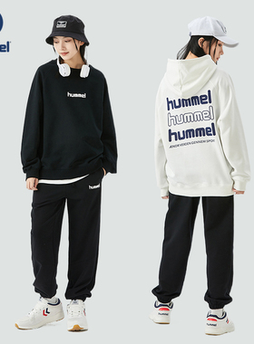 hummel 圆领卫衣套装22新款男女春秋季潮流运动情侣套装 预售10天