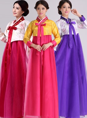 大长今演出服韩服女款宫廷表演服礼服少数民族朝鲜服韩国传统舞蹈