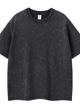 品牌正品短袖T恤男夏季新款重磅240克纯棉美式雪花水洗半袖体恤衫
