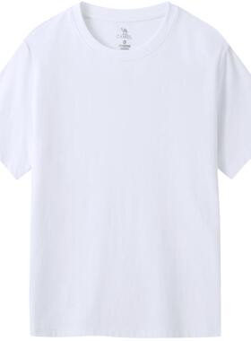 骆驼男装凉感短袖t恤男夏季2024新款纯色白小t百搭半袖体恤打底衫