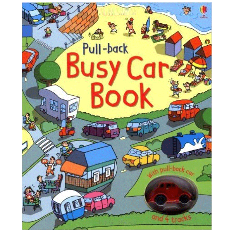 【预售】Busy Car手动回拉玩具书 繁忙的小车 英文儿童互动读物【善优童书】