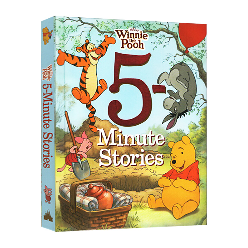 迪士尼小熊维尼 5分钟故事集 英文原版 5-Minute Winnie the Pooh Stories 英文版儿童英语图画故事书 进口原版书籍