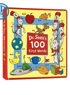 英文原版 Dr. Seuss's 100 First Words 苏斯博士100个入门