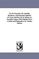 【预售】The de Senectute, de Amicitia, Paradoxa, and Somnium