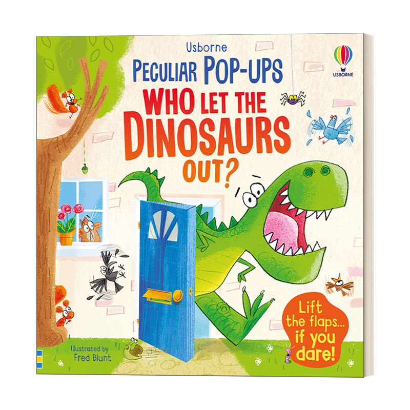 英文原版 Pop-up Who Let The Dinosaurs Out? 恐龙出来了 儿童科普 英文版 进口英语原版书籍