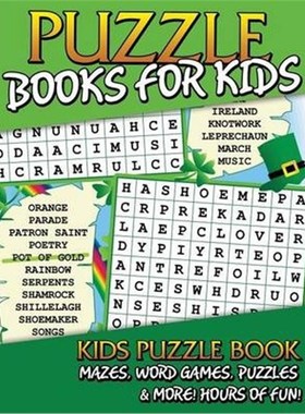 预订Puzzle Books for Kids (Kids Puzzle Book:Mazes, Word Games, Puzzles & More! Hours of Fun!)