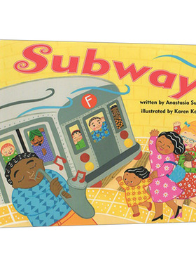 Subway (Board Book) 巴士车 Karen Katz卡伦卡茨 纸板书 1-3岁儿童启蒙早教图画故事