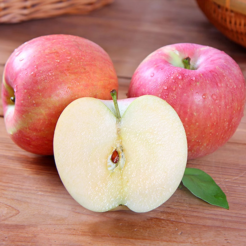 西北富士膜袋富士苹果3斤装单果80mm+大果非丑苹果百补