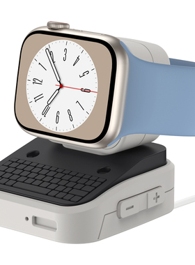 适用苹果手表通用硅胶充电支架iWatch创意复古电脑底座AppleWatch