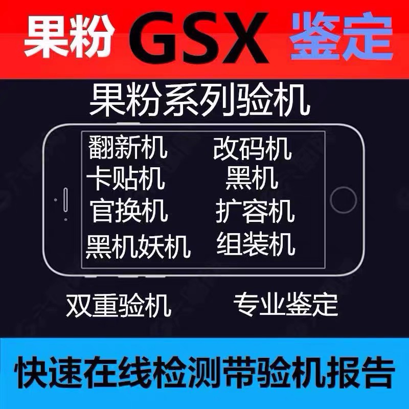 GSX验机适用于苹果iPhone手机检测鉴定官换翻新机GXS查询平板iPad