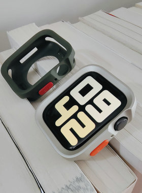 适用iwatchS89苹果手表防摔保护壳applewatch567软壳Ultra2硅胶套