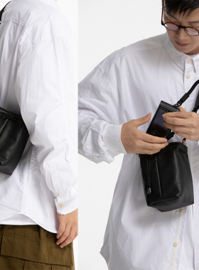 Shounenn微单反相机内胆包束口镜头保护袋手提单肩斜挎水桶包小型