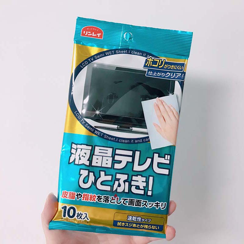 日本进口林励屏幕湿巾电视电脑手机相机液晶显示屏镜头清洁湿纸巾