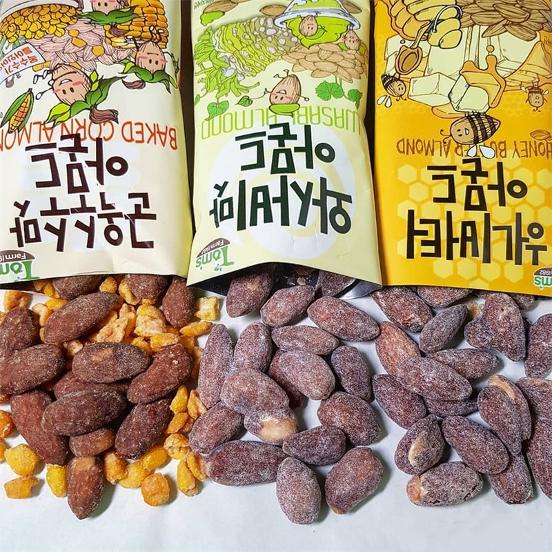 韩国进口零食芭蜂蜂蜜黄油海苔酸奶抹茶扁桃仁腰果巴旦木混合坚果