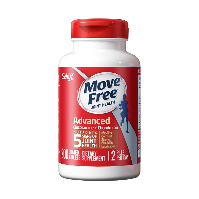 MoveFree益节氨基葡萄糖维骨力氨糖软骨素200粒养护关节保健品