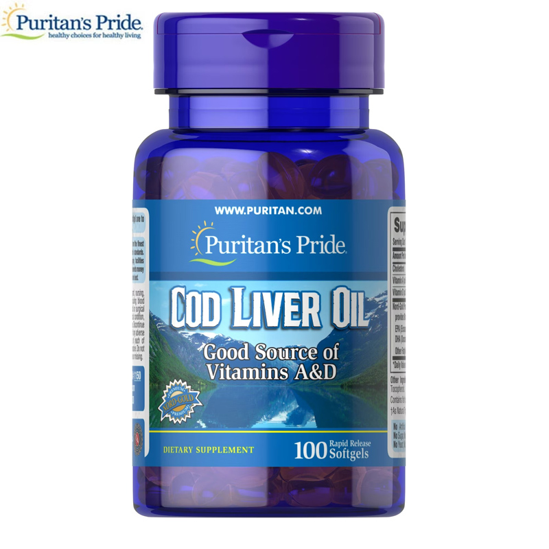 临期特价 鳕鱼鱼肝油 Cod Liver Oil 415 mg 维生素VA VD 补钙