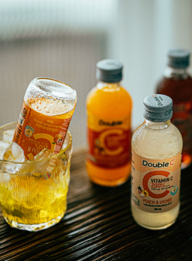 泰国进口饮料网红果汁柠檬百香果荔枝蜜桃维生素饮料小瓶装160ml