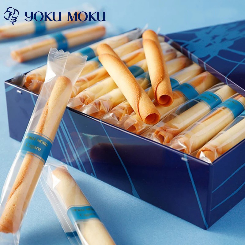 【顺丰速发】北海道进口YOKUMOKU手工黄油雪茄蛋卷饼干伴手礼盒装