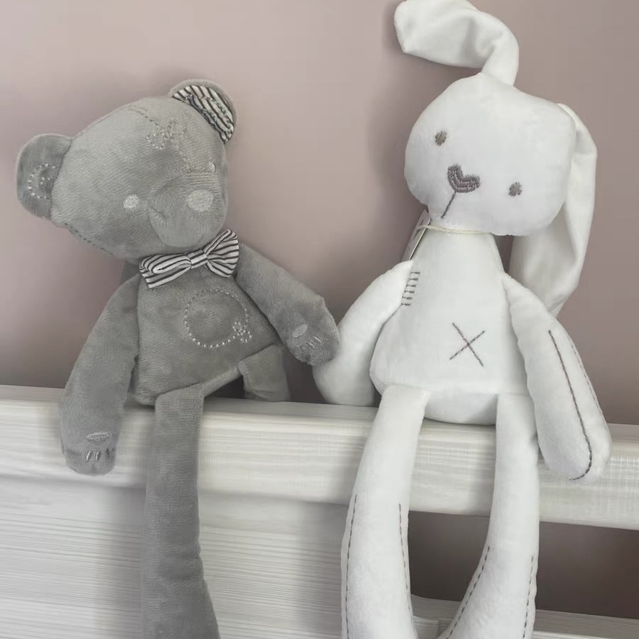 英国婴儿安抚陪睡小熊宝宝毛绒玩具布娃娃ins公仔幼儿童兔子玩具