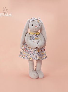 RIFFIELD毛绒玩具兔子穿花裙子可爱可爱节日礼物网红娃娃装饰摆件