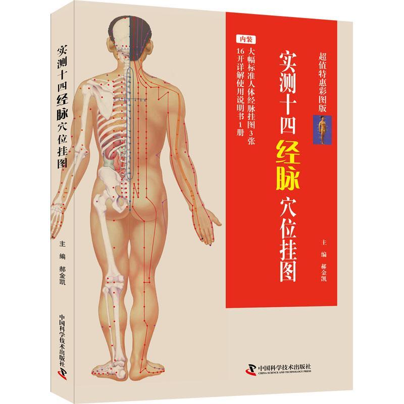 RT69包邮 实测十四经脉中国科学技术出版社医药卫生图书书籍