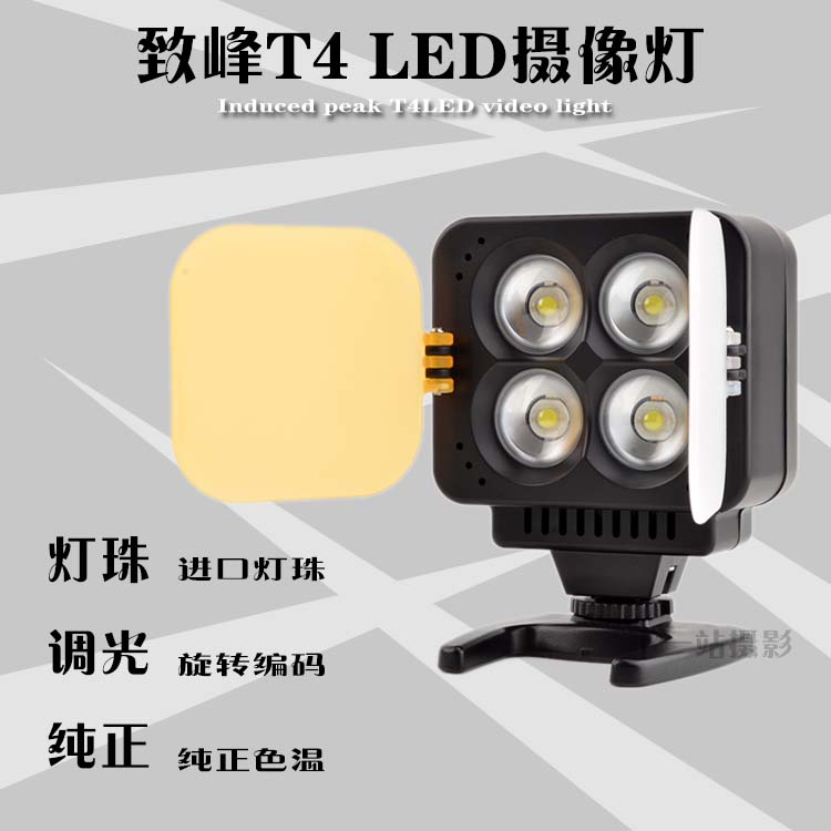 致峰 T4 大功率进口LED专业摄像灯摄影灯摄影补光灯婚礼拍摄灯