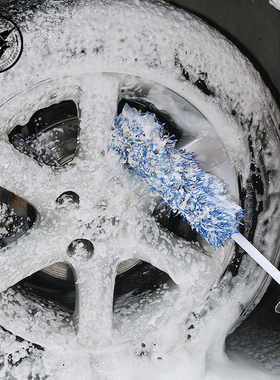 汽车轮毂刷子防羊毛超细纤维钢圈轮胎刷清洁洗车工具组合套装包邮