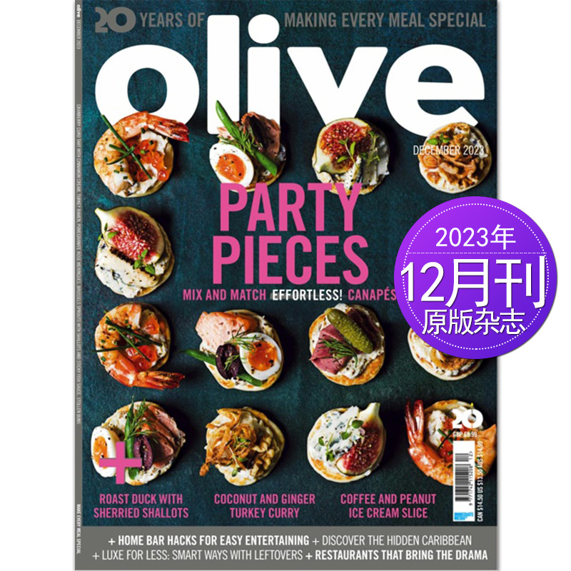 【单期可选】Olive 美味 橄榄 2023/22年月刊 英国烹饪与烘焙美食杂志 国外英语期刊