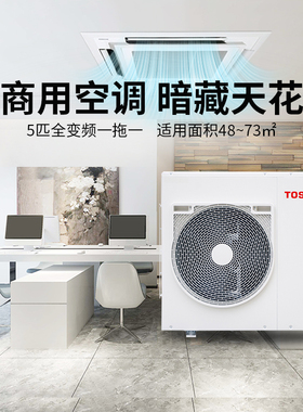 TOSHIBA东芝天花机中央空调商用吸顶空调一拖一5匹二级变频包安装