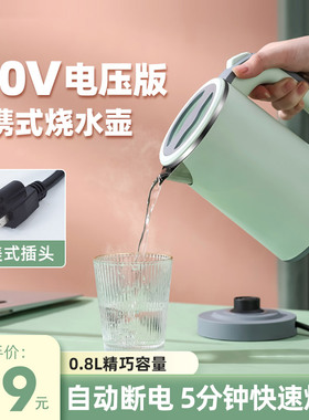 摩茶便携式烧水壶家用小型电热水壶旅行美国日本110v出口小家电