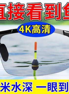 德国技术钓鱼高清看漂看水底专用偏光眼镜男湖泊射鱼捕鱼变色墨镜