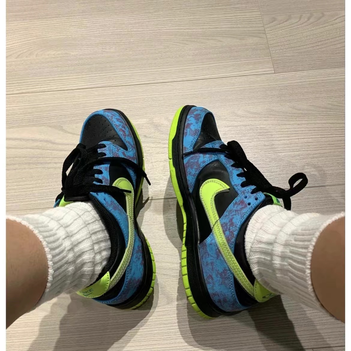 Nike/耐克 DUNK LOW 蓝绿多巴胺复古低帮休闲板鞋DV1694-900