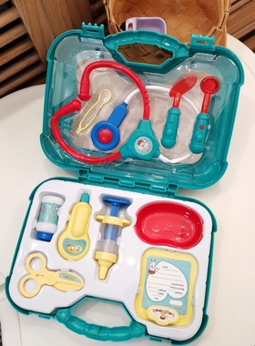 儿童仿真医生儿童玩具女孩医药箱 听诊器打针医生玩具套装过家家