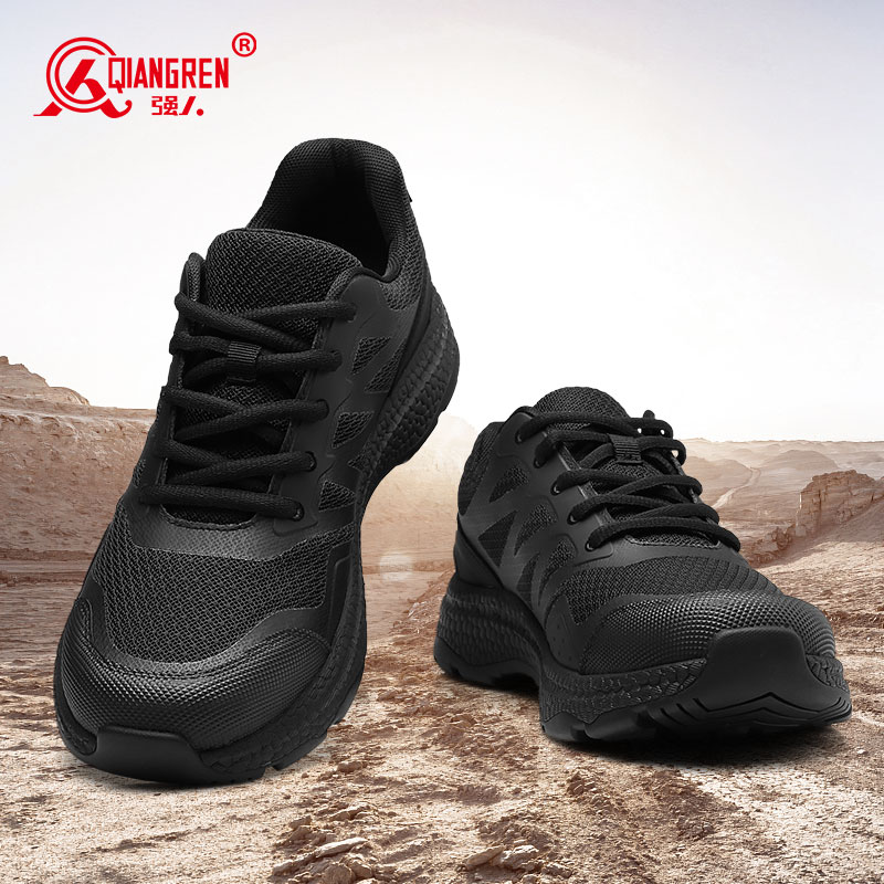 强人3515新式训练鞋男户外黑色体能鞋运动休闲登山鞋防刺穿战术鞋