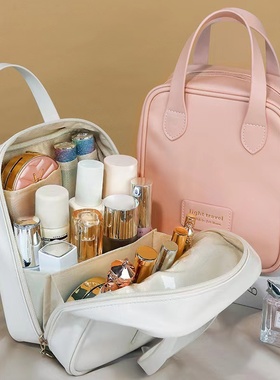 新款PU旅行化妆包女护肤品化妆品收纳包大容量便携洗漱化妆袋手提