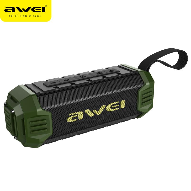 AWEI Y280无线蓝牙音响户外便携可挂绳插卡U盘播放3D双喇叭低音炮