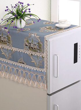 海尔美的冰箱防尘盖布盖巾洗衣机冰箱防尘罩家用双开门顶2023新款