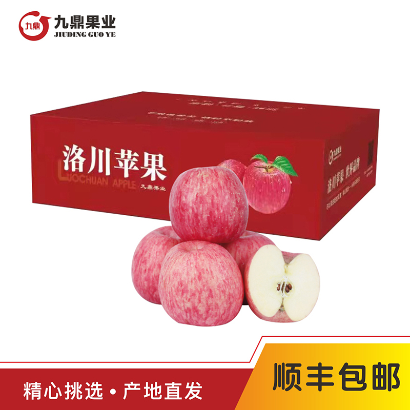 鼎香果【顺丰包邮】陕西洛川红富士苹果新鲜水果脆甜多汁12/18颗