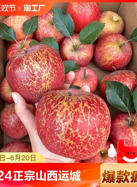 【爆甜】冰糖心丑苹果脆甜红富士新鲜当季水果应季一整箱批发礼盒