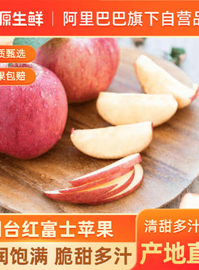 源生鲜山东正宗红富士苹果新鲜水果甜脆大果包邮含有维C