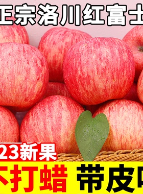正宗洛川红富士苹果水果10新鲜当季整箱斤陕西脆甜时令一级果包邮