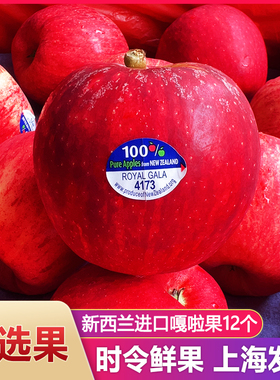 加力果新西兰苹果进口嘎啦果姬娜果新鲜苹果当季孕妇水果12个包邮