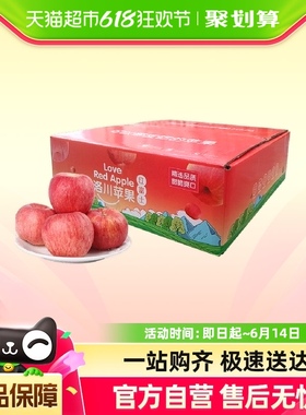 陕西洛川苹果新鲜应季水果整箱顺丰包邮