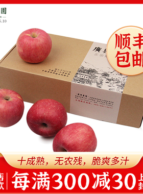 广兴果园烟台红富士栖霞苹果山东新鲜水果8颗水果礼盒节日福利