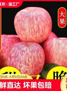 洛川苹果红富士新鲜水果山东冰糖心应季时令烟台红富士苹果脆甜