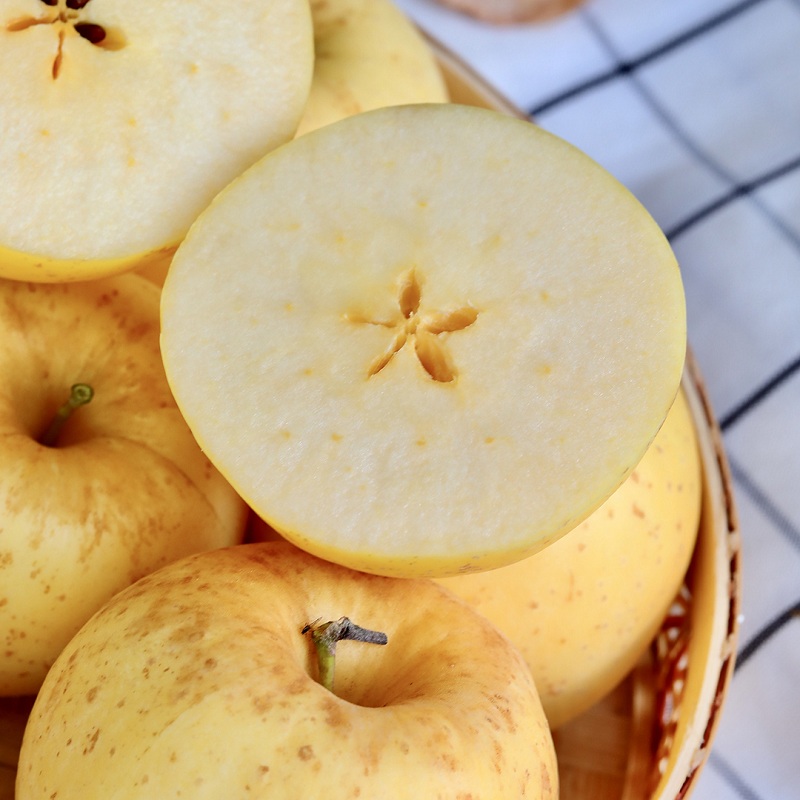 山东威海维纳斯苹果 新鲜当季水果 当季苹果黄金脆甜黄元帅非奶油