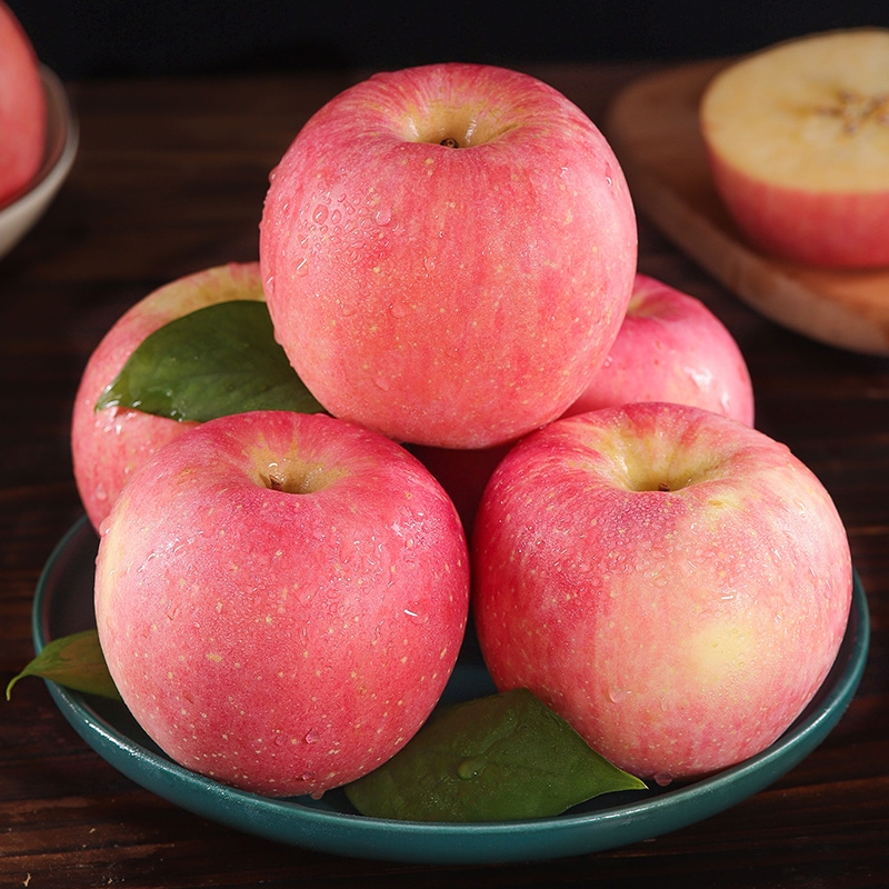 正宗山东红富士苹果水果新鲜脆甜整大箱当季应季水果现摘不打蜡