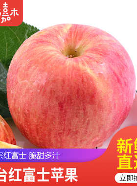 正宗山东烟台红富士丑苹果水果新鲜80-85大果