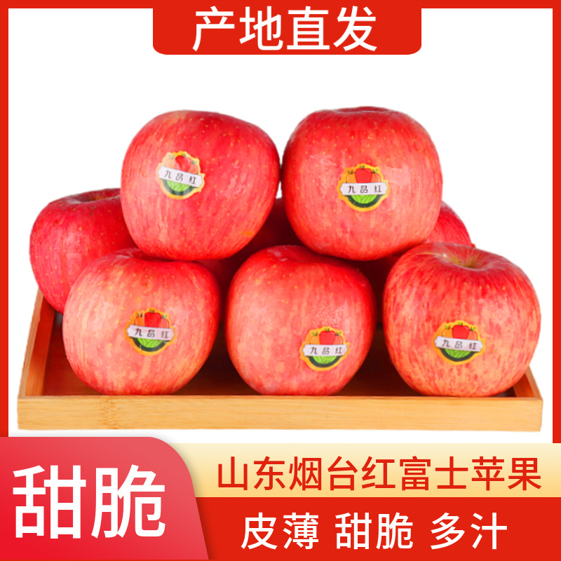 红富士苹果水果新鲜当季整箱礼盒脆甜正宗山东烟台栖霞冰糖心苹果