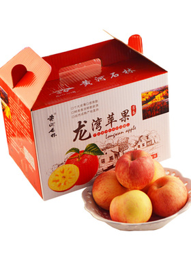 甘肃景泰县常生村特产红富士冰糖心20斤苹果新鲜现摘脆甜应季水果